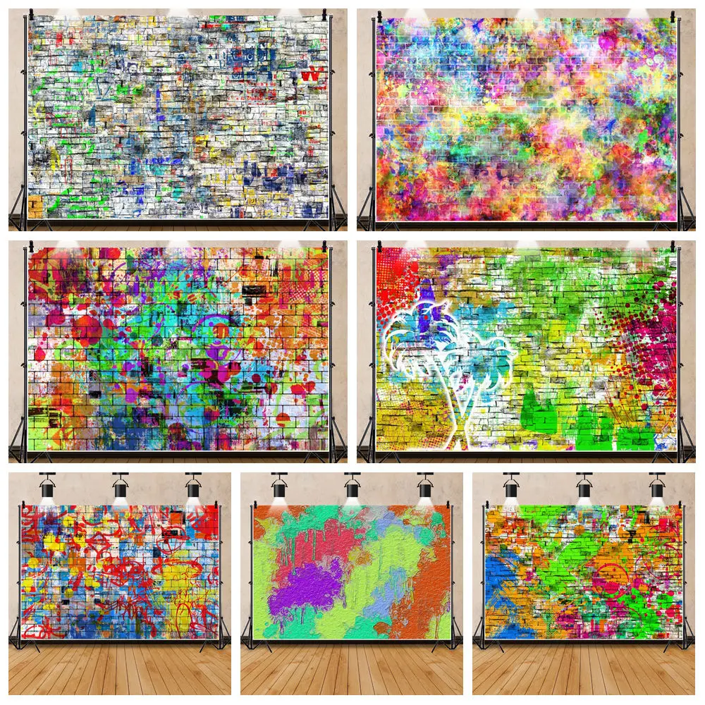 Colorful Wall Graffiti Photography Background Realistic Wall Backdrop Cloth Birthday Decorations Maternity Portrait Photozone
Colorful Wall Graffiti Photography Background Realistic Wall Backdrop Cloth Birthday Decorations Maternity Portrait Photozone