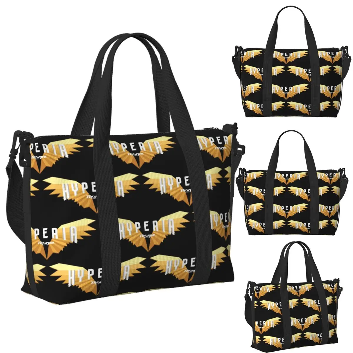 Custom Hyperia Thorpe Park Logo Beach Travel Bag Large Capacity Tote Bags for Gym Yoga Women Shopping Duffle Shoulder Bag 
Custom Hyperia Thorpe Park Logo Beach Travel Bag Large Capacity Tote Bags for Gym Yoga Women Shopping Duffle Shoulder Bag
