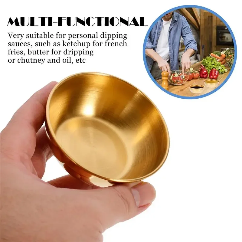 C5 2pcs 4pcs Stainless Steel Golden Sauce Dishes Appetizer Seasoning Serving Dishes Sets Tray Spice Plates Kitchen Tea Tableware
C5 2pcs 4pcs Stainless Steel Golden Sauce Dishes Appetizer Seasoning Serving Dishes Sets Tray Spice Plates Kitchen Tea Tableware