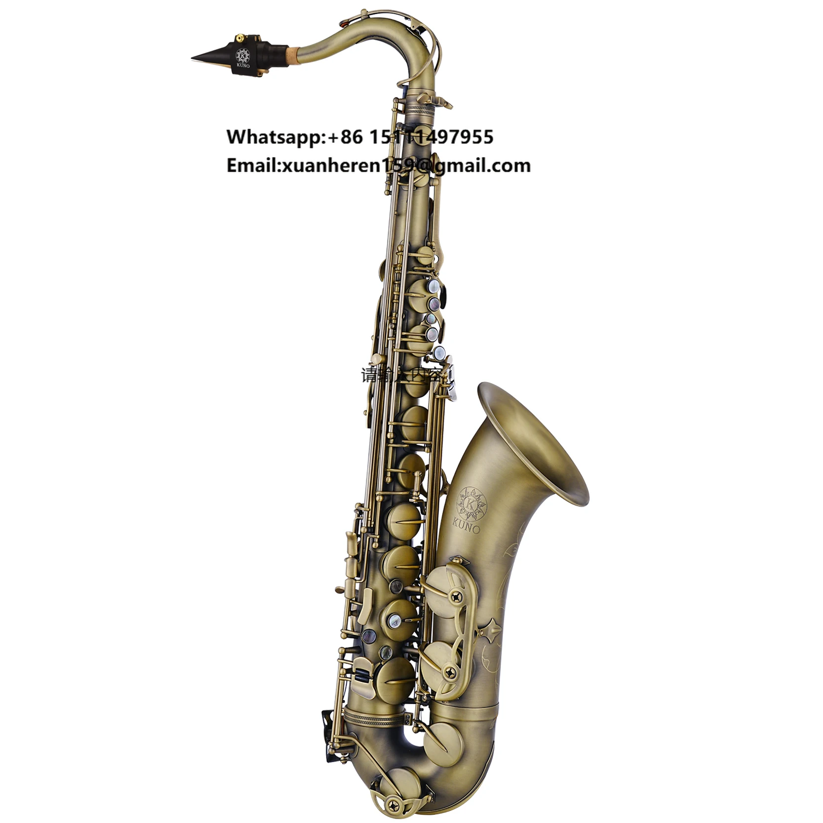 KUNO KTS-902A Bb Tenor Saxophone Vintage Student Beginner Professional Performance Woodwinds
KUNO KTS-902A Bb Tenor Saxophone Vintage Student Beginner Professional Performance Woodwinds