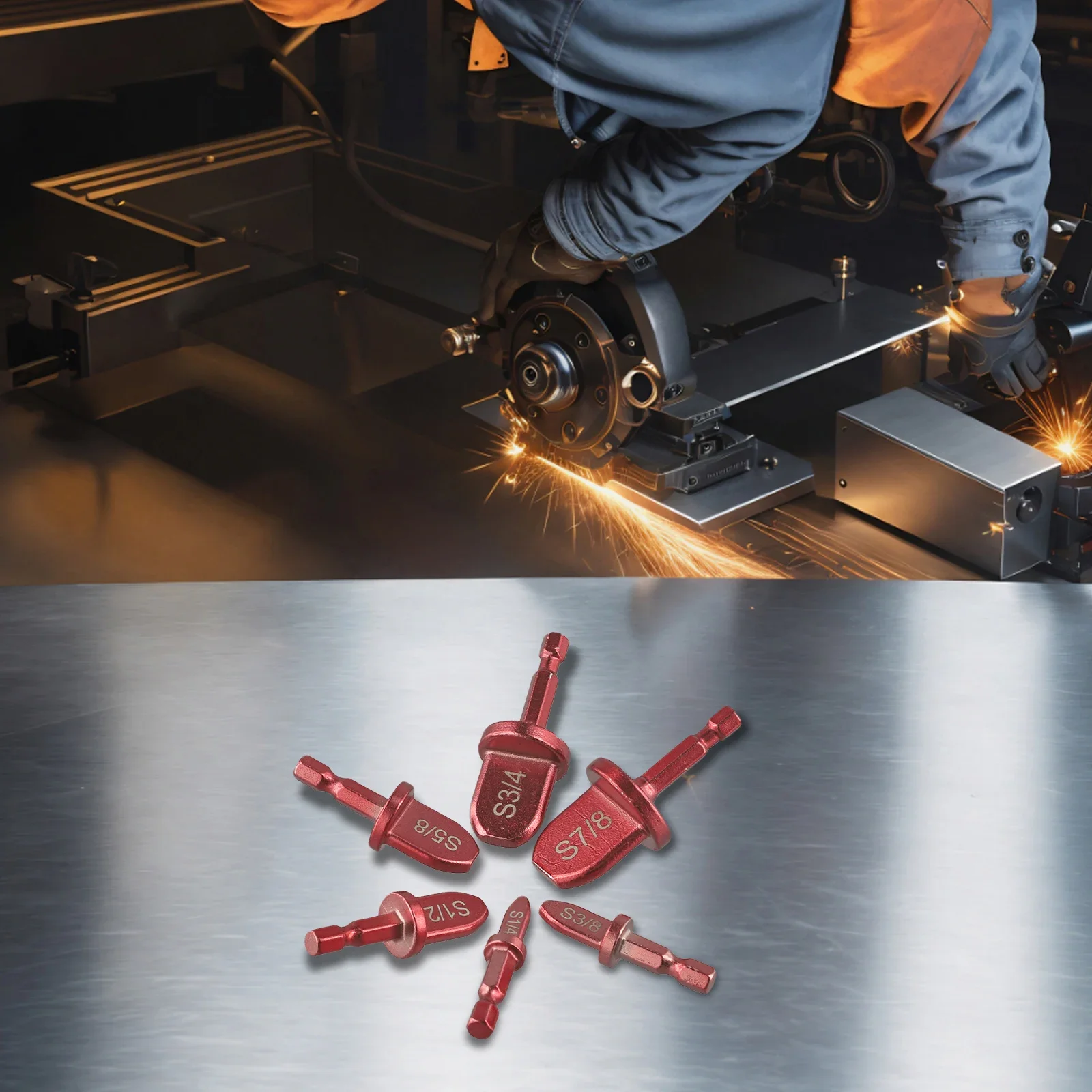 New Practical Pipe Spreader Pipe Cutting Tool 6PCS/SET Burgundy Copper HVAC Tools High Strength For Hand Drills
New Practical Pipe Spreader Pipe Cutting Tool 6PCS/SET Burgundy Copper HVAC Tools High Strength For Hand Drills