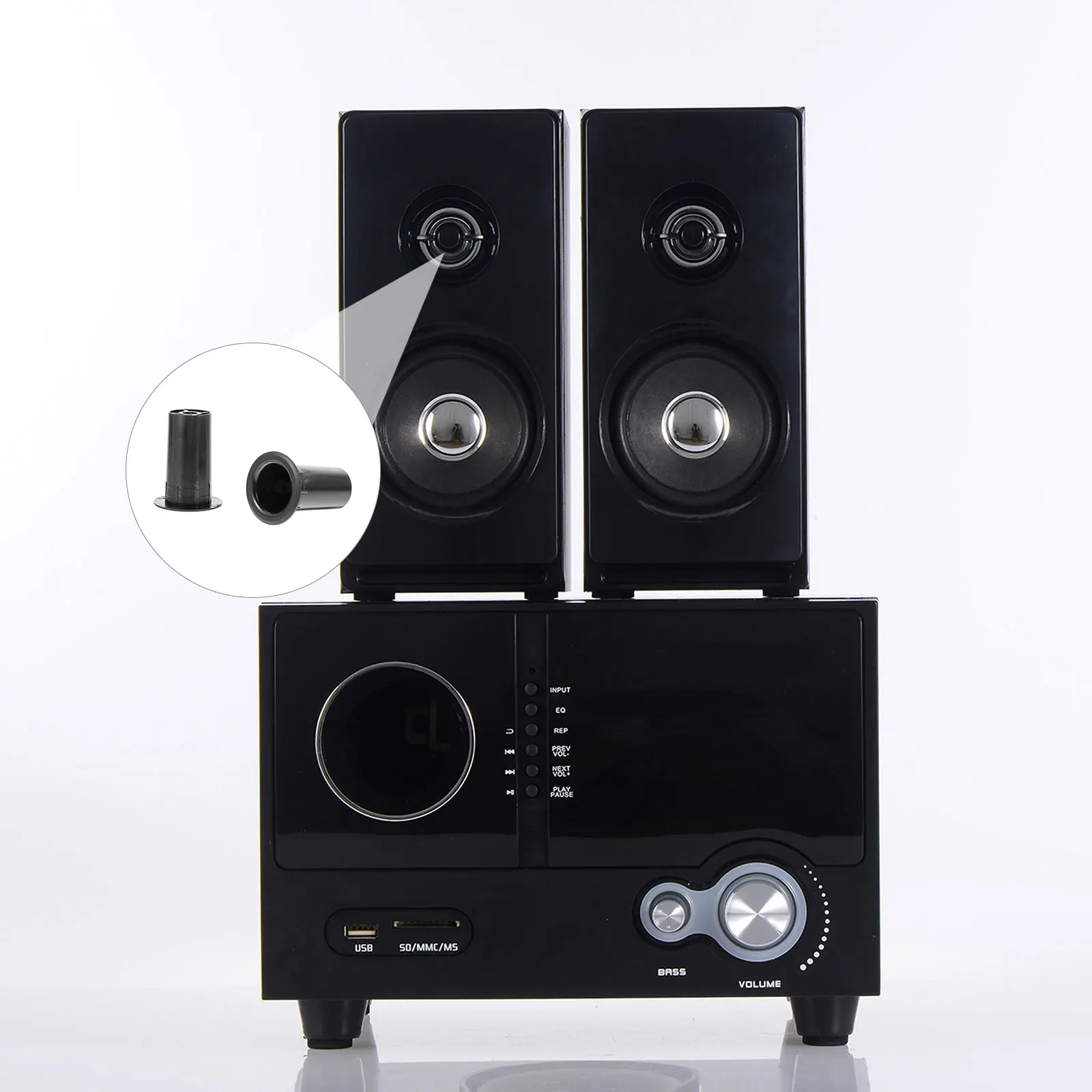 8pcs Bass Reflex Tube Speaker Port Subwoofer Woofer Hole ABS Plastic Easy Installation Standard Mount Holes
8pcs Bass Reflex Tube Speaker Port Subwoofer Woofer Hole ABS Plastic Easy Installation Standard Mount Holes