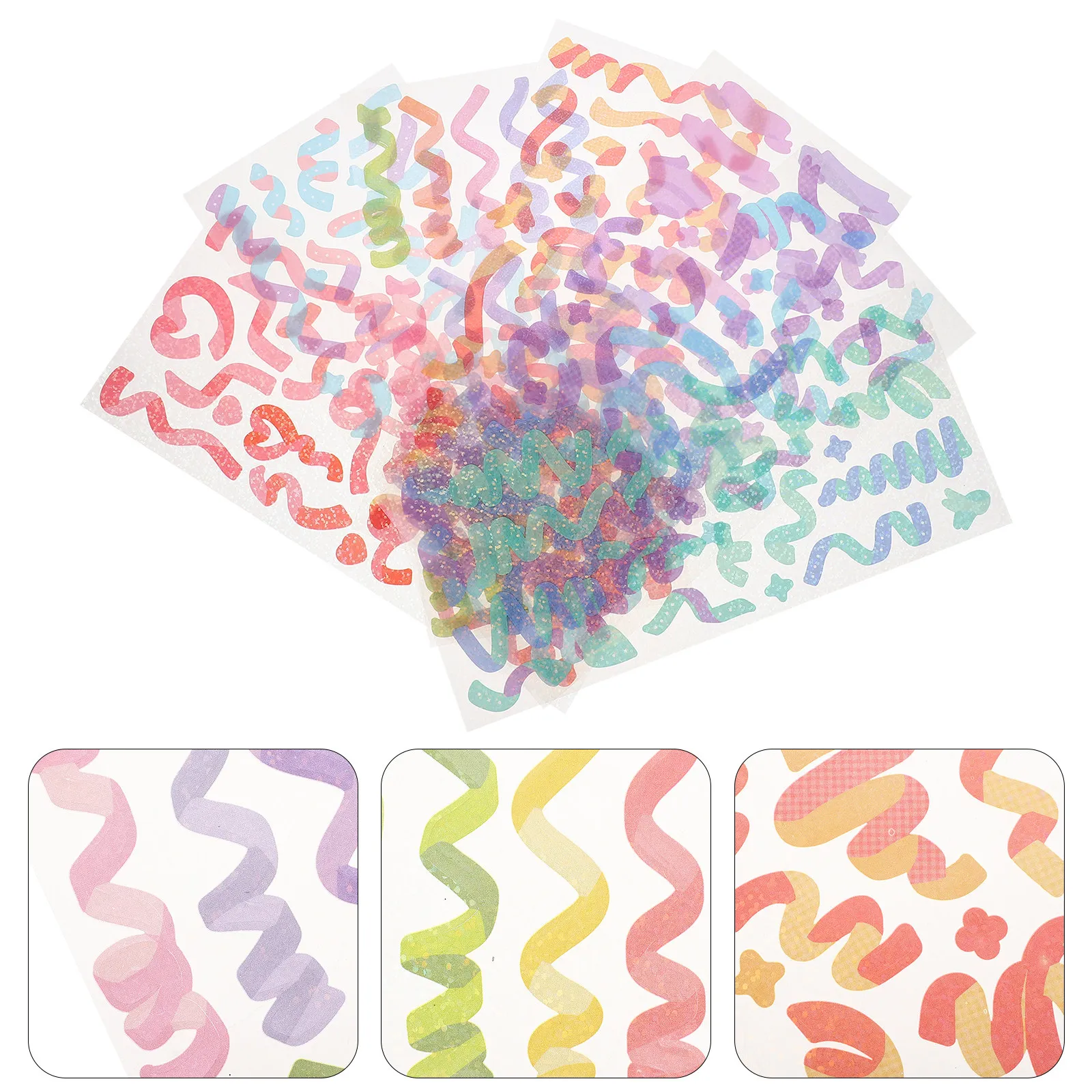 7Pcs Colorful Ribbon Sticker Self Adhesive Glitter Shine Decor Sticker for DIY Craft Scrapbook Album Planner Diary Notebook
7Pcs Colorful Ribbon Sticker Self Adhesive Glitter Shine Decor Sticker for DIY Craft Scrapbook Album Planner Diary Notebook