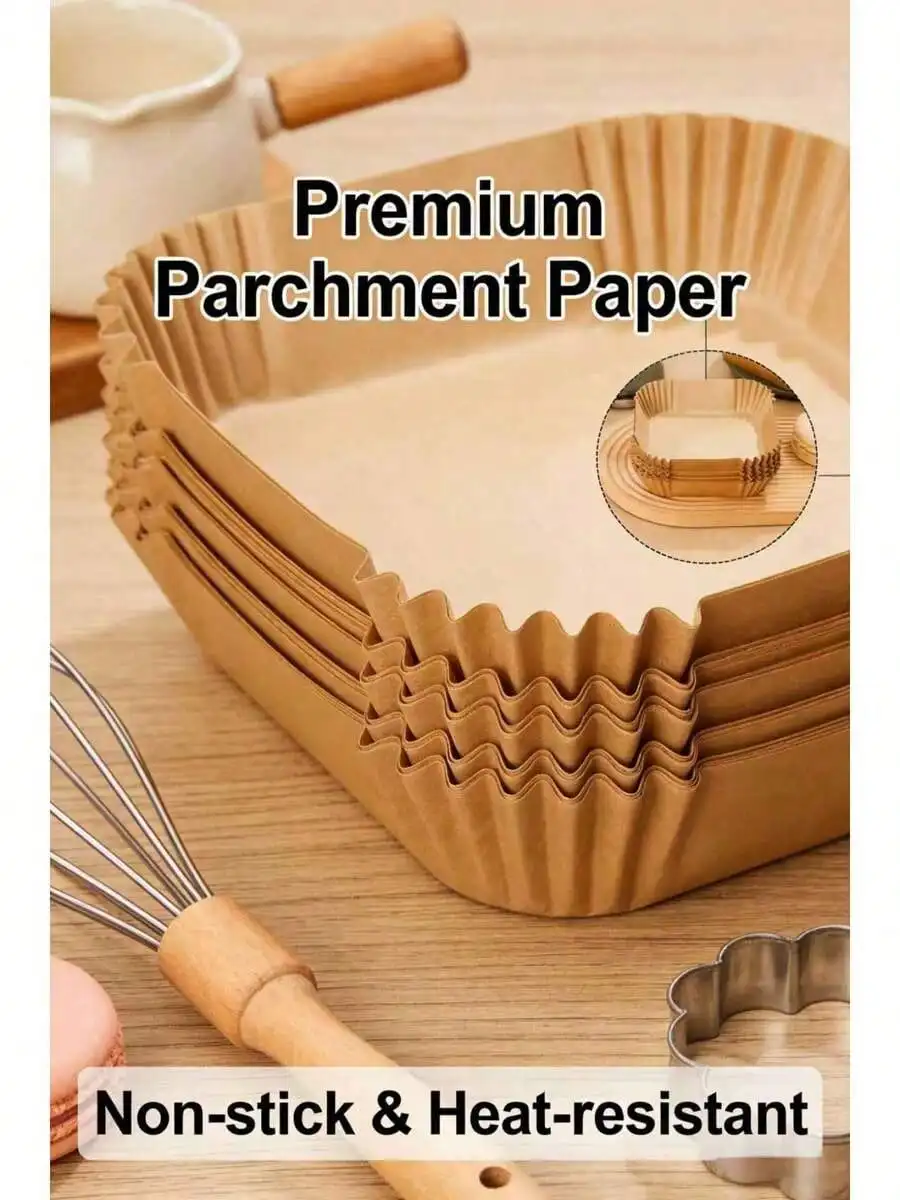 Air Fryer Paper Liners 100 PCS, Disposable Non-Stick Parchment Paper Liners, Oil Proof & Heat Resistant Baking Paper For Air Fryer, Oven & Microwave, Easy Clean Up
Air Fryer Paper Liners 100 PCS, Disposable Non-Stick Parchment Paper Liners, Oil Proof & Heat Resistant Baking Paper For Air Fryer, Oven & Microwave, Easy Clean Up