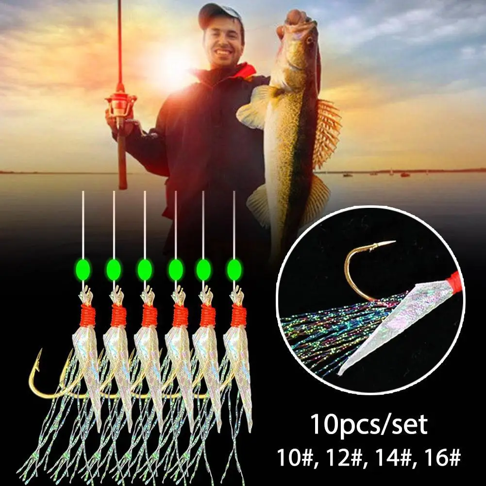 New 10pcs Cast Jig Assist Hook High Carbon Steel Angle Barbed Thread Feather Lure Fishing Tackle Slow Jigging Sea Pesca Fishhook
New 10pcs Cast Jig Assist Hook High Carbon Steel Angle Barbed Thread Feather Lure Fishing Tackle Slow Jigging Sea Pesca Fishhook