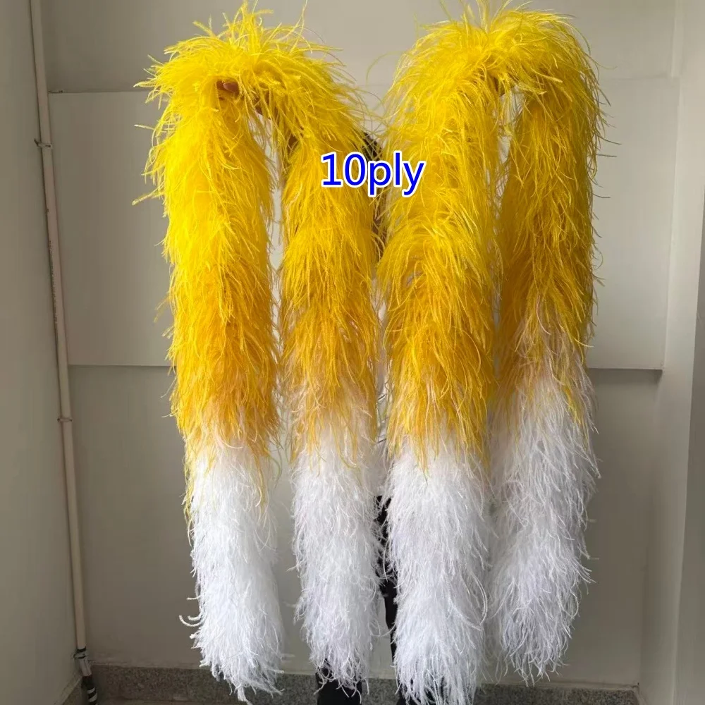 2Meter Two Tone Ostrich Feather Boa 6 10 15 20 40 Layers Plume Scarf for Wedding Party Stage Dress Shawl Skirt Craft Accessories
2Meter Two Tone Ostrich Feather Boa 6 10 15 20 40 Layers Plume Scarf for Wedding Party Stage Dress Shawl Skirt Craft Accessories