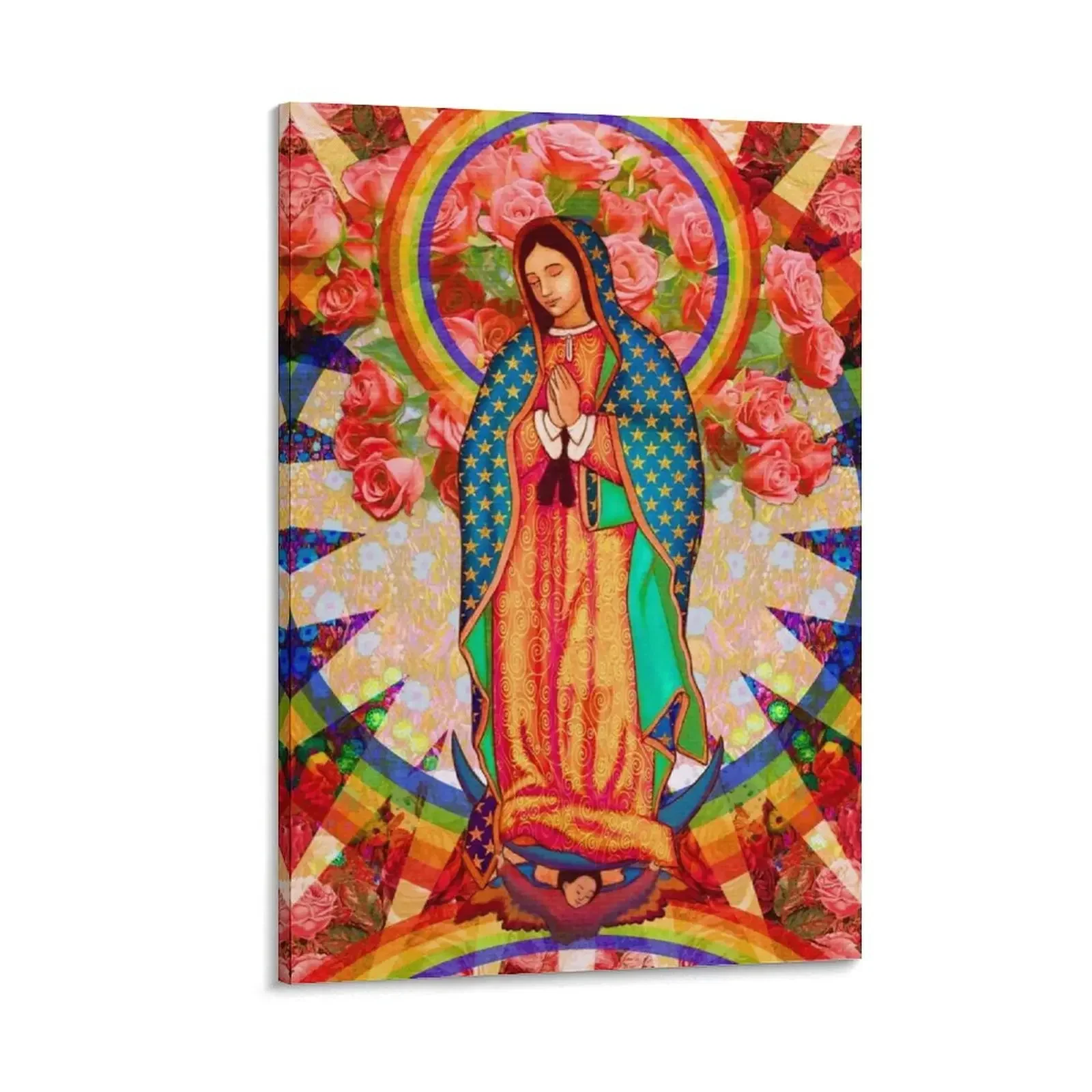 Rainbow Guadalupe Collage Canvas Painting posters anime Decorative picture house decoration decorative frames wall room
Rainbow Guadalupe Collage Canvas Painting posters anime Decorative picture house decoration decorative frames wall room