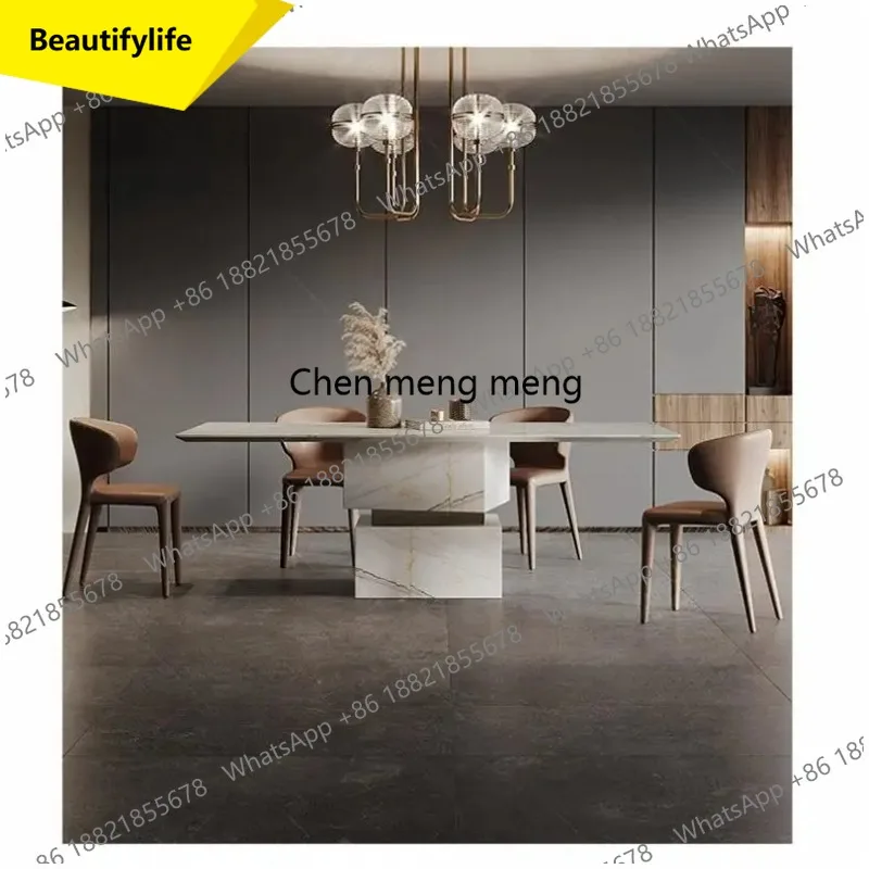 02M Italian Luxury Marble Dining Set - Post-Modern Rectangular Table & Chairs, ENF Eco Custom Designer Dining Table
02M Italian Luxury Marble Dining Set - Post-Modern Rectangular Table & Chairs, ENF Eco Custom Designer Dining Table