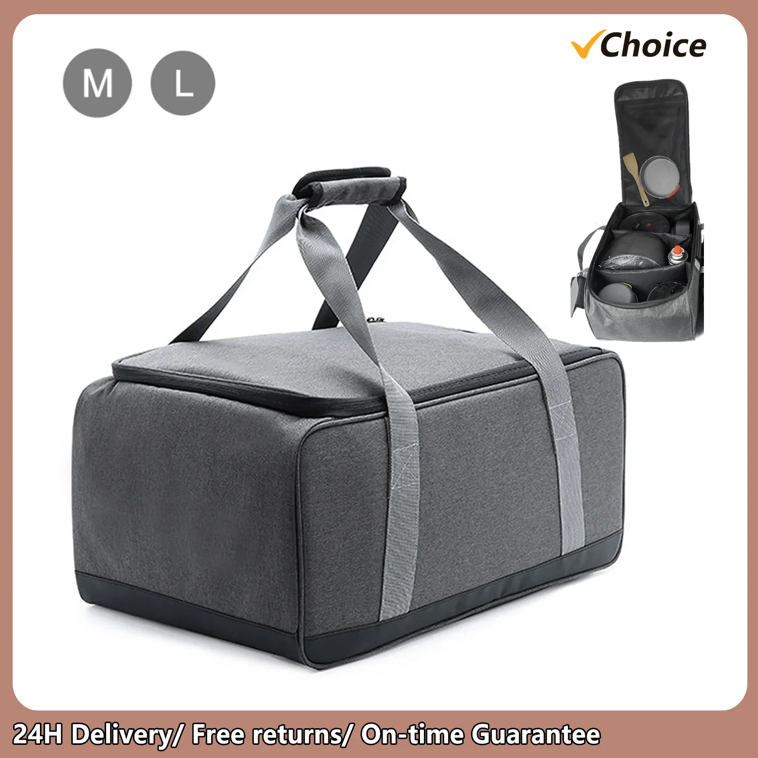 Cooking Utensils Bag Camping Cookware Bag Outdoor Stove Storage Container Cooking Tote Bag SIze M L
Cooking Utensils Bag Camping Cookware Bag Outdoor Stove Storage Container Cooking Tote Bag SIze M L