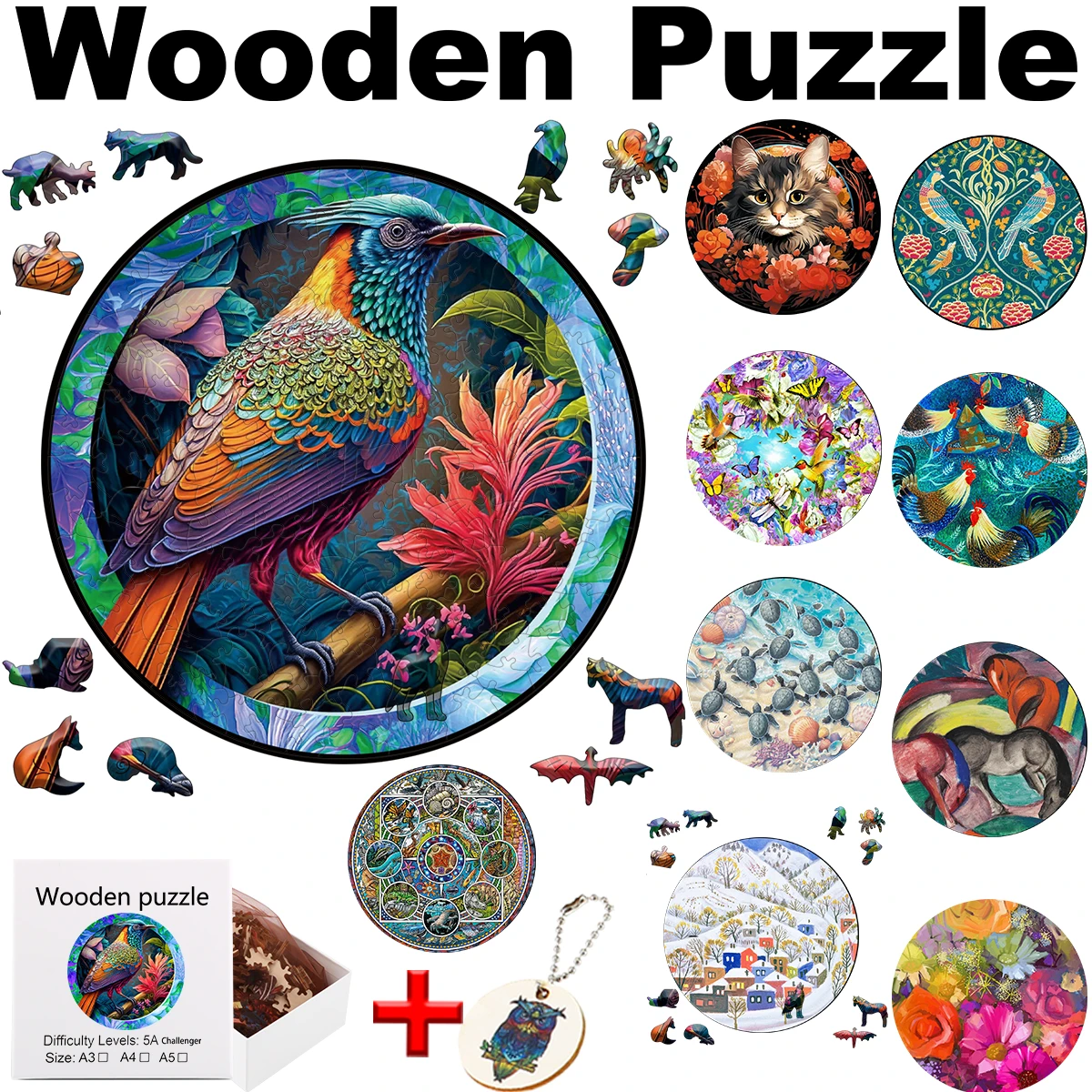 Montessori Toy Animal Wooden Puzzles Games and Puzzles Children's Educational Toy Brain-teaser Animal Wood Puzzle Adults Model
Montessori Toy Animal Wooden Puzzles Games and Puzzles Children's Educational Toy Brain-teaser Animal Wood Puzzle Adults Model