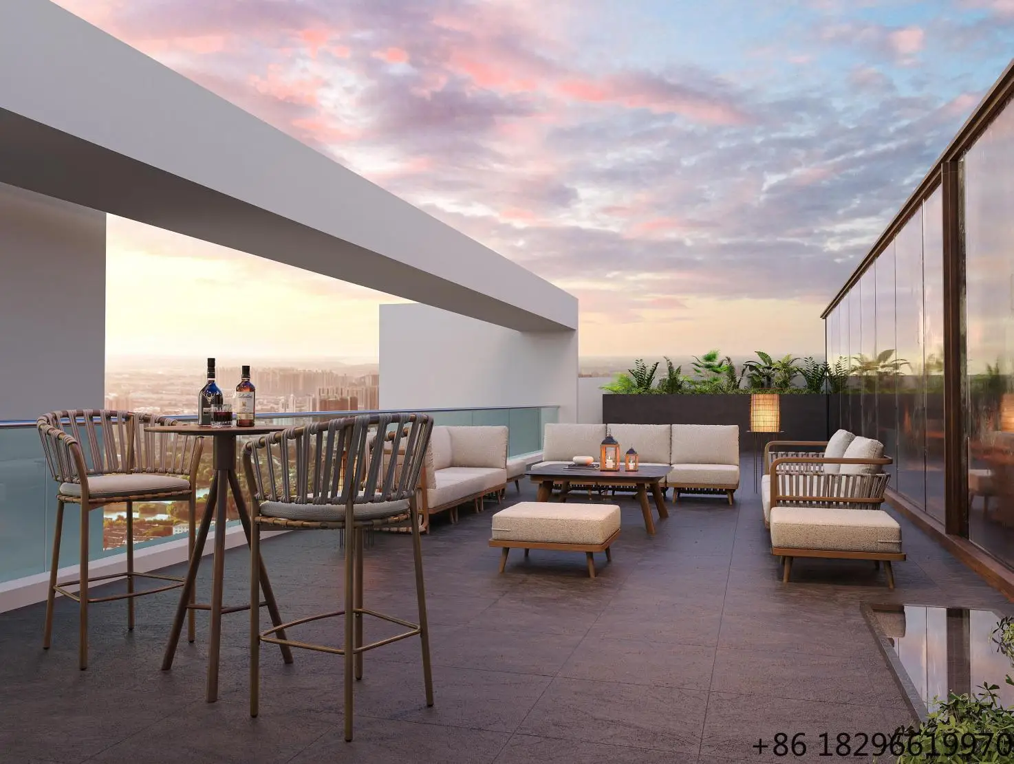 Outdoor bar Table and Chair Set Aluminum Alloy Frame, Comfortable and Soft Cushions, Waterproof and Quick-drying.
Outdoor bar Table and Chair Set Aluminum Alloy Frame, Comfortable and Soft Cushions, Waterproof and Quick-drying.