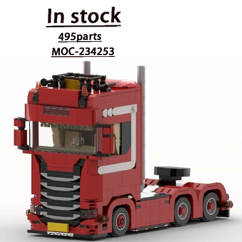 MOC-234253 Red New Cargo Freight Semi-Trailer Truck Building Block Model 495 Parts Boys Children's Birthday Christmas Toy Gift
MOC-234253 Red New Cargo Freight Semi-Trailer Truck Building Block Model 495 Parts Boys Children's Birthday Christmas Toy Gift