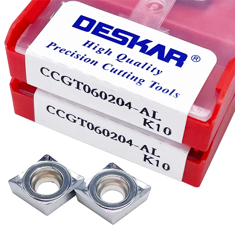 Deskar 100% Original Ccgt060202/04 Ccgt09T302/Ccgt09T304/Ccgt09T308 Ccgt120404 Al K10 Cnc Lathe Turning Tool Blades for Aluminum
Deskar 100% Original Ccgt060202/04 Ccgt09T302/Ccgt09T304/Ccgt09T308 Ccgt120404 Al K10 Cnc Lathe Turning Tool Blades for Aluminum