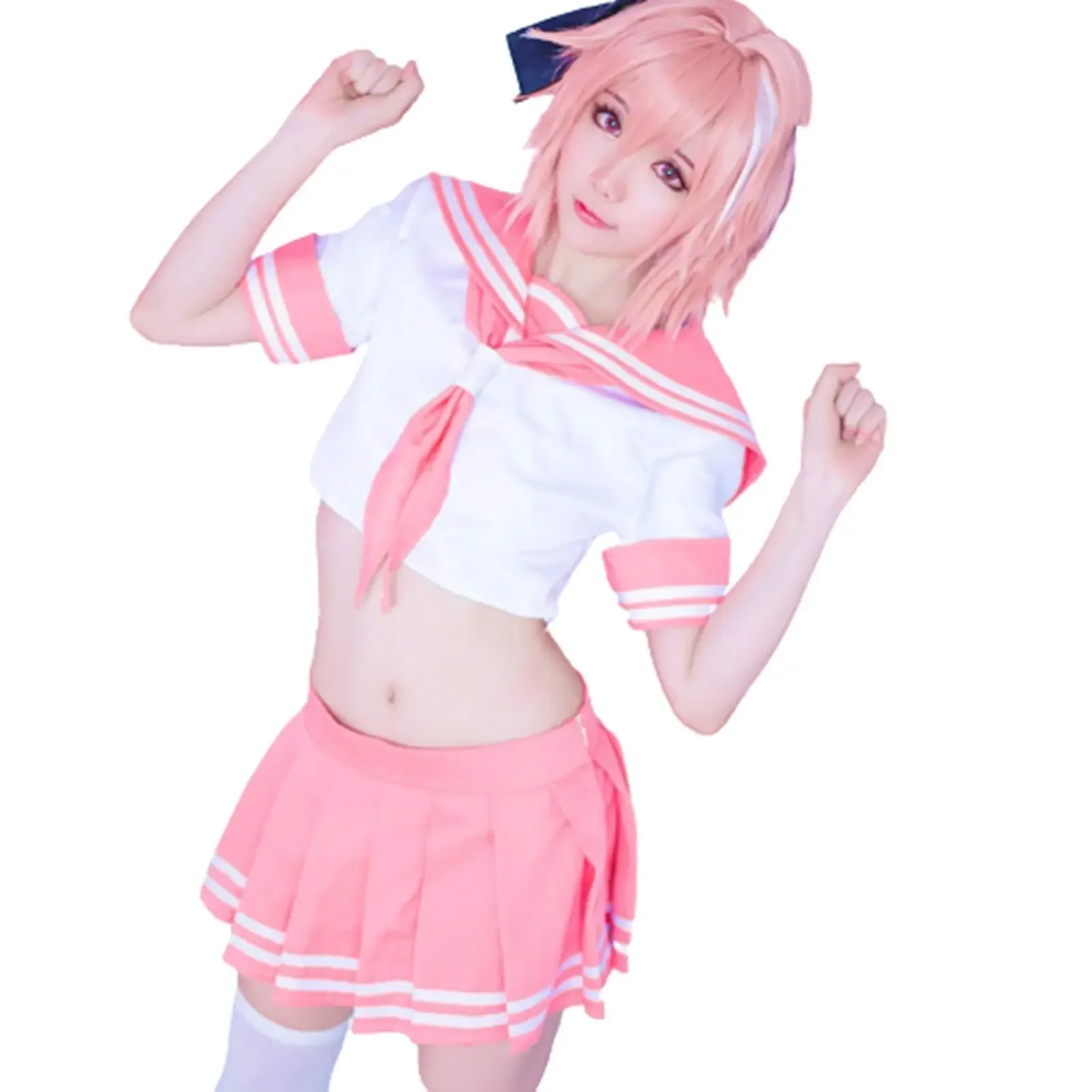 2026 New Fate Apocrypha Rider Astolfo Cosplay for Men JK School Uniform Sailor Suit Women Outfit Anime Halloween Costume
2026 New Fate Apocrypha Rider Astolfo Cosplay for Men JK School Uniform Sailor Suit Women Outfit Anime Halloween Costume