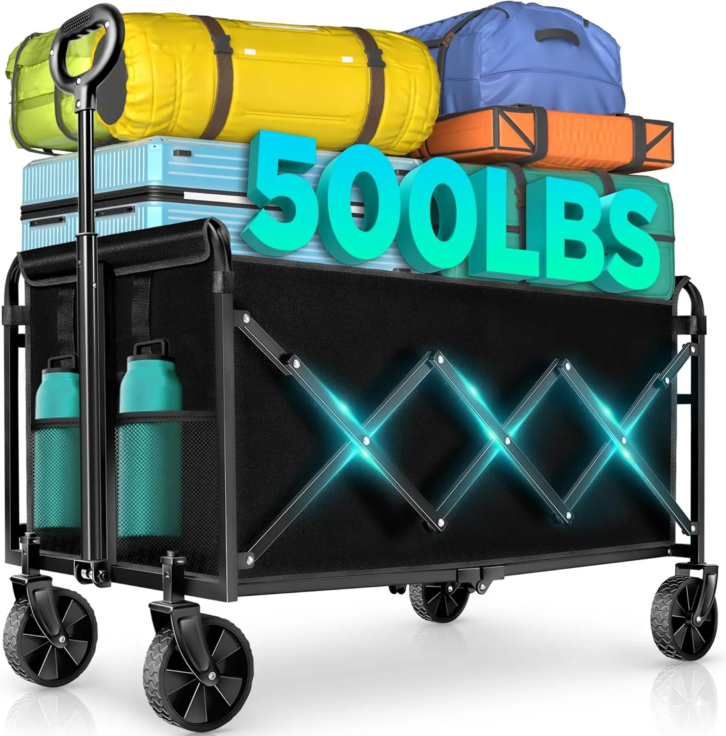 Foldable trolley, wheeled foldable trolley, large foldable trolley, suitable for beach sports, camping, shopping, black.
Foldable trolley, wheeled foldable trolley, large foldable trolley, suitable for beach sports, camping, shopping, black.