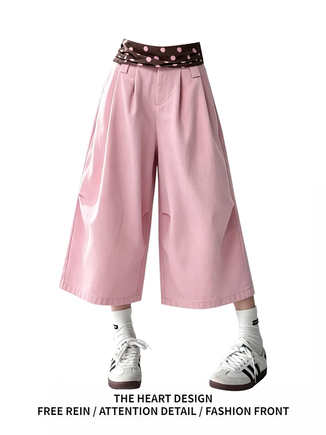 Dopamine Sweet Cool Polka Dot Patchwork Casual Seven-Foot Pants Summer Loose Wide Leg Straight Workwear Sport Shorts
Dopamine Sweet Cool Polka Dot Patchwork Casual Seven-Foot Pants Summer Loose Wide Leg Straight Workwear Sport Shorts