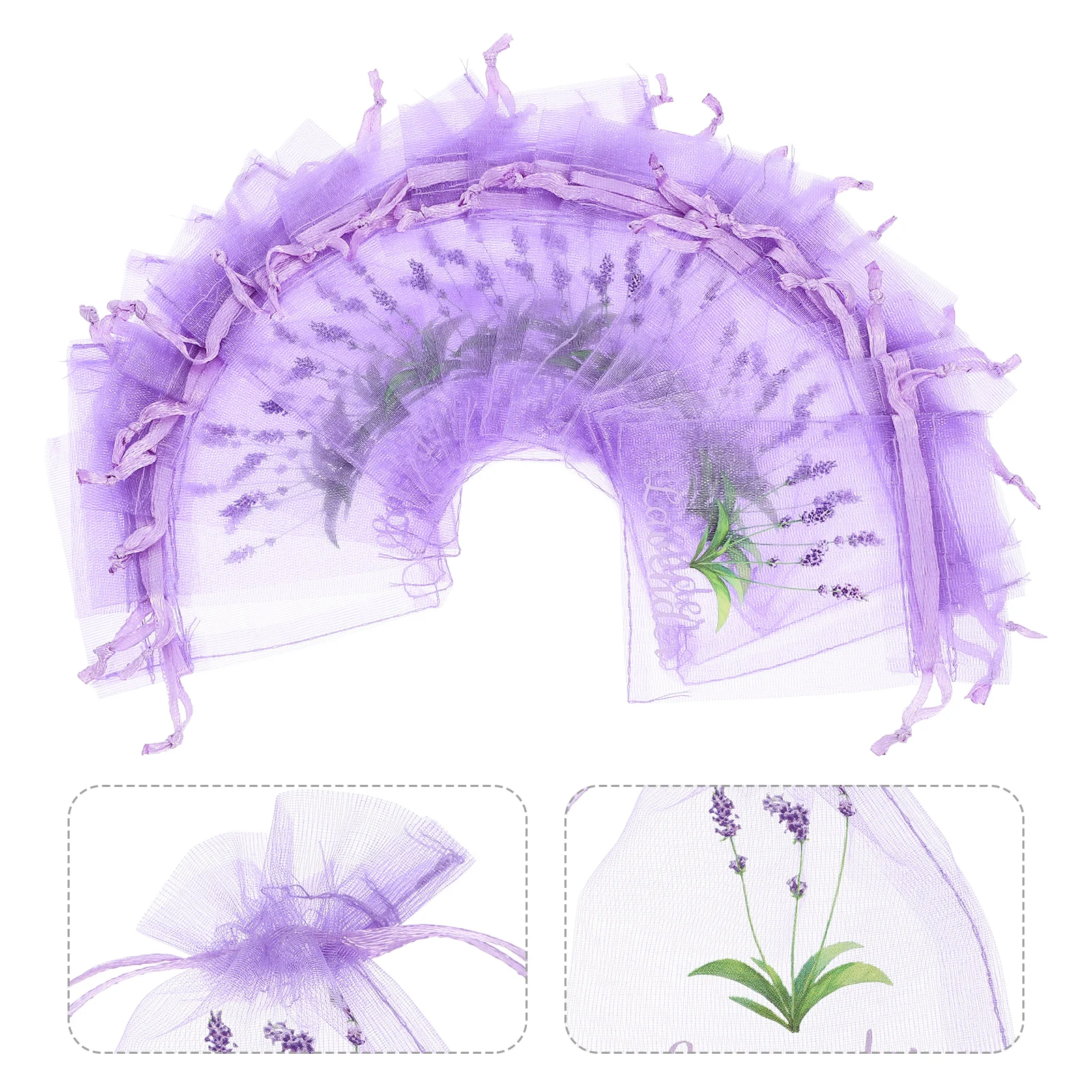 20pcs Empty Lavender Herbs Lavender Sachets Storage Mesh Drawstring Aromatherapy Scented Drawstring Spice Bag Pouches
20pcs Empty Lavender Herbs Lavender Sachets Storage Mesh Drawstring Aromatherapy Scented Drawstring Spice Bag Pouches