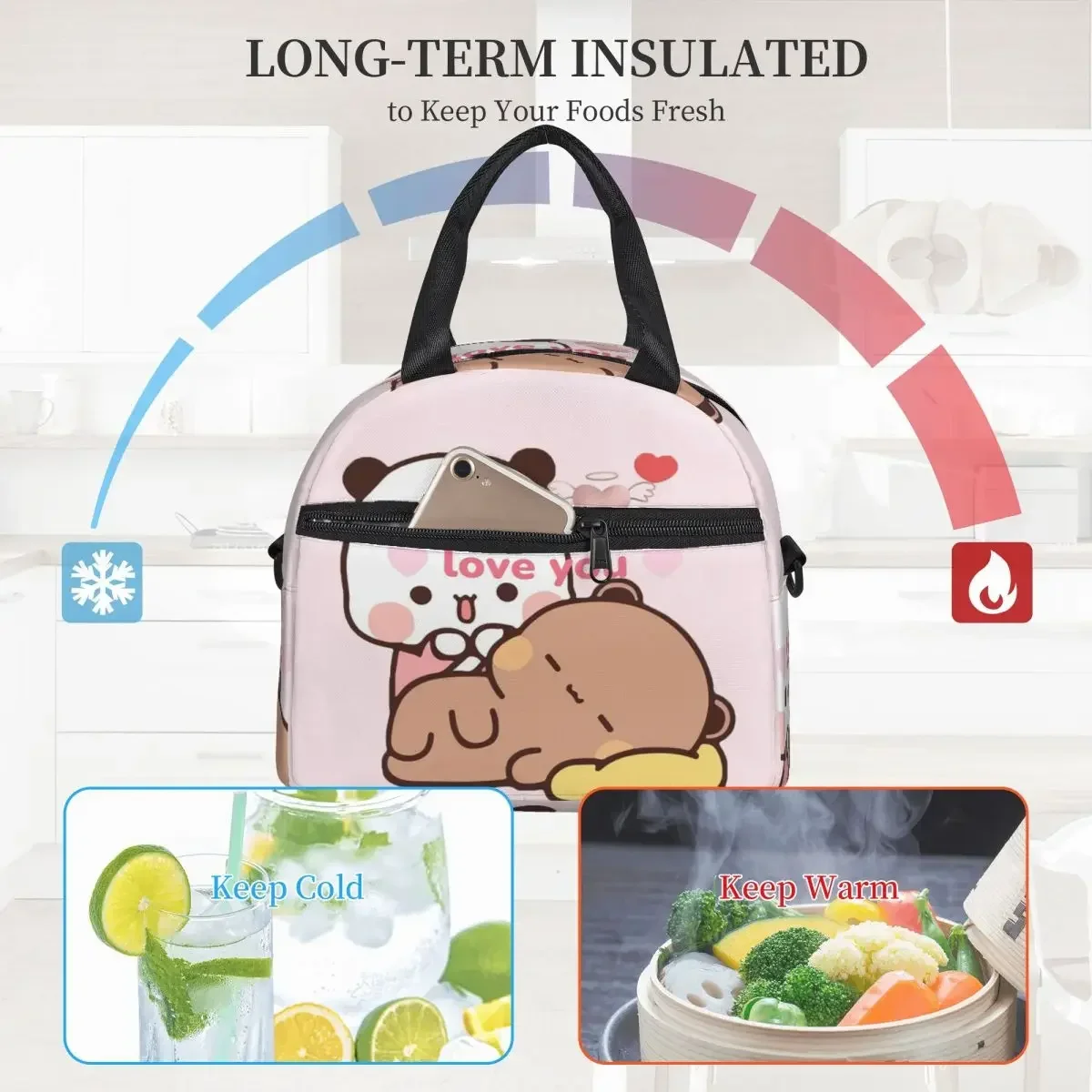 Peach And Goma Bubu Dudu Balloon Lunch Bags Insulated Bento Box Portable Lunch Tote Picnic Bags Thermal Bag for Woman Travel
Peach And Goma Bubu Dudu Balloon Lunch Bags Insulated Bento Box Portable Lunch Tote Picnic Bags Thermal Bag for Woman Travel
