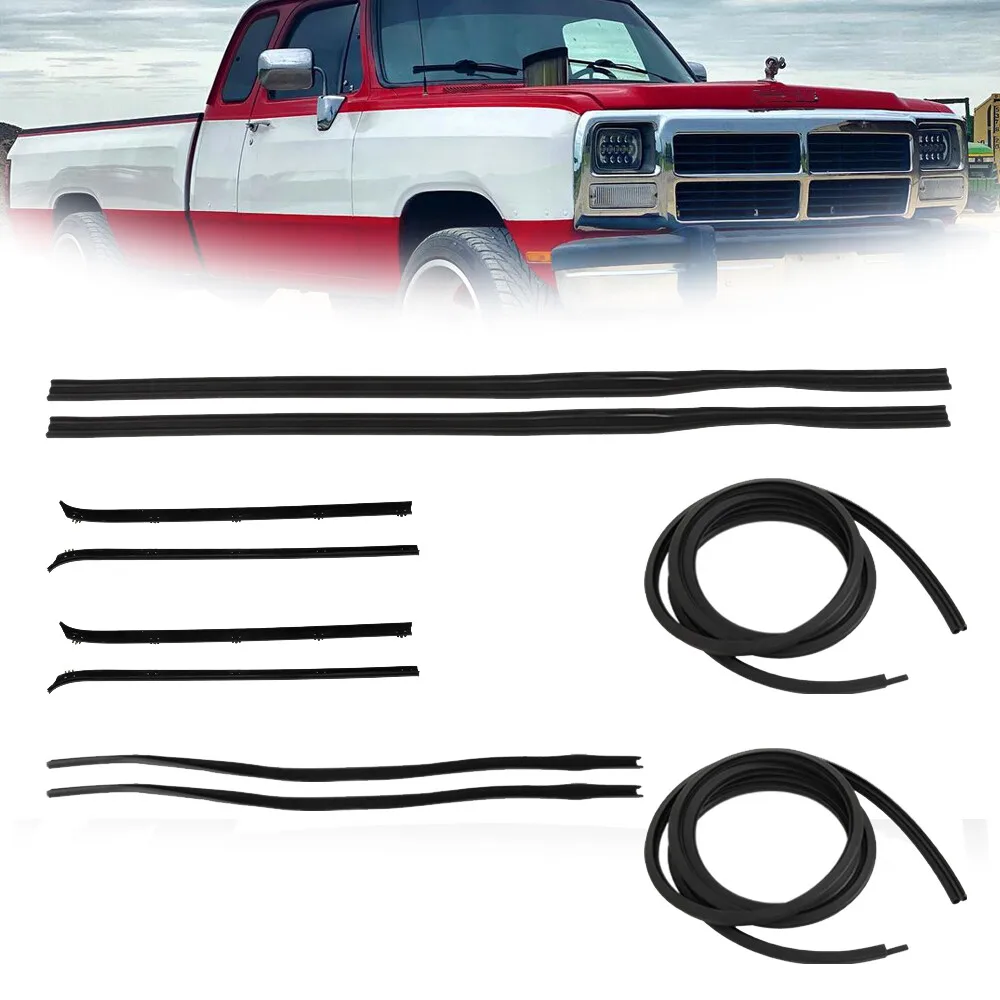 Door Window Weatherstrip Seal Kit 10pcs Rubber For Dodge Truck D/W 150 1980-93
Door Window Weatherstrip Seal Kit 10pcs Rubber For Dodge Truck D/W 150 1980-93
