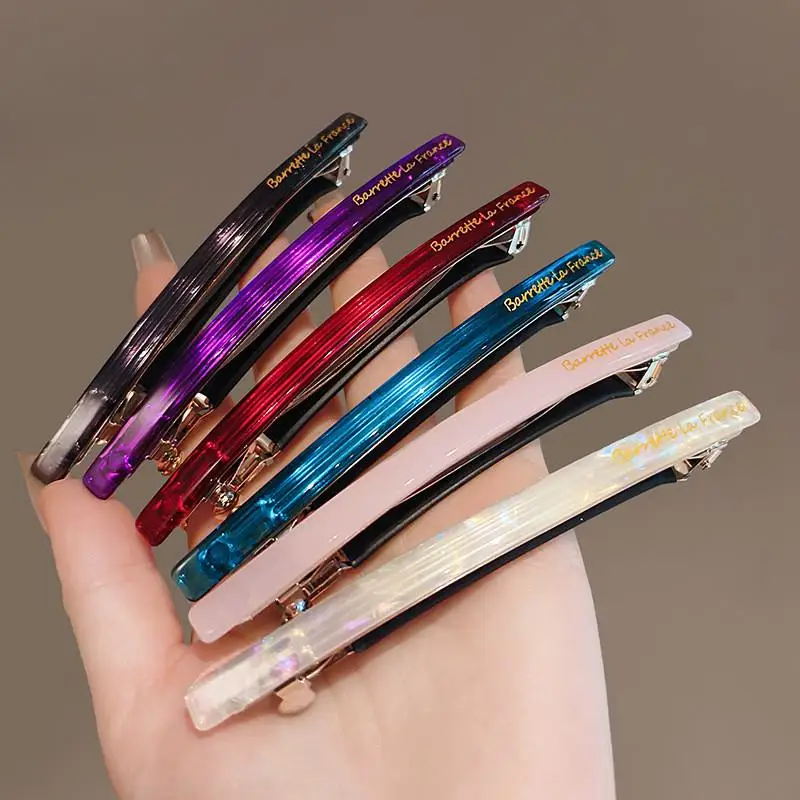 Colorful Acrylic Hair Clip for Womans Elegant Temperament Side Clip Fashion Girl Hairpin Hair Accessories
Colorful Acrylic Hair Clip for Womans Elegant Temperament Side Clip Fashion Girl Hairpin Hair Accessories