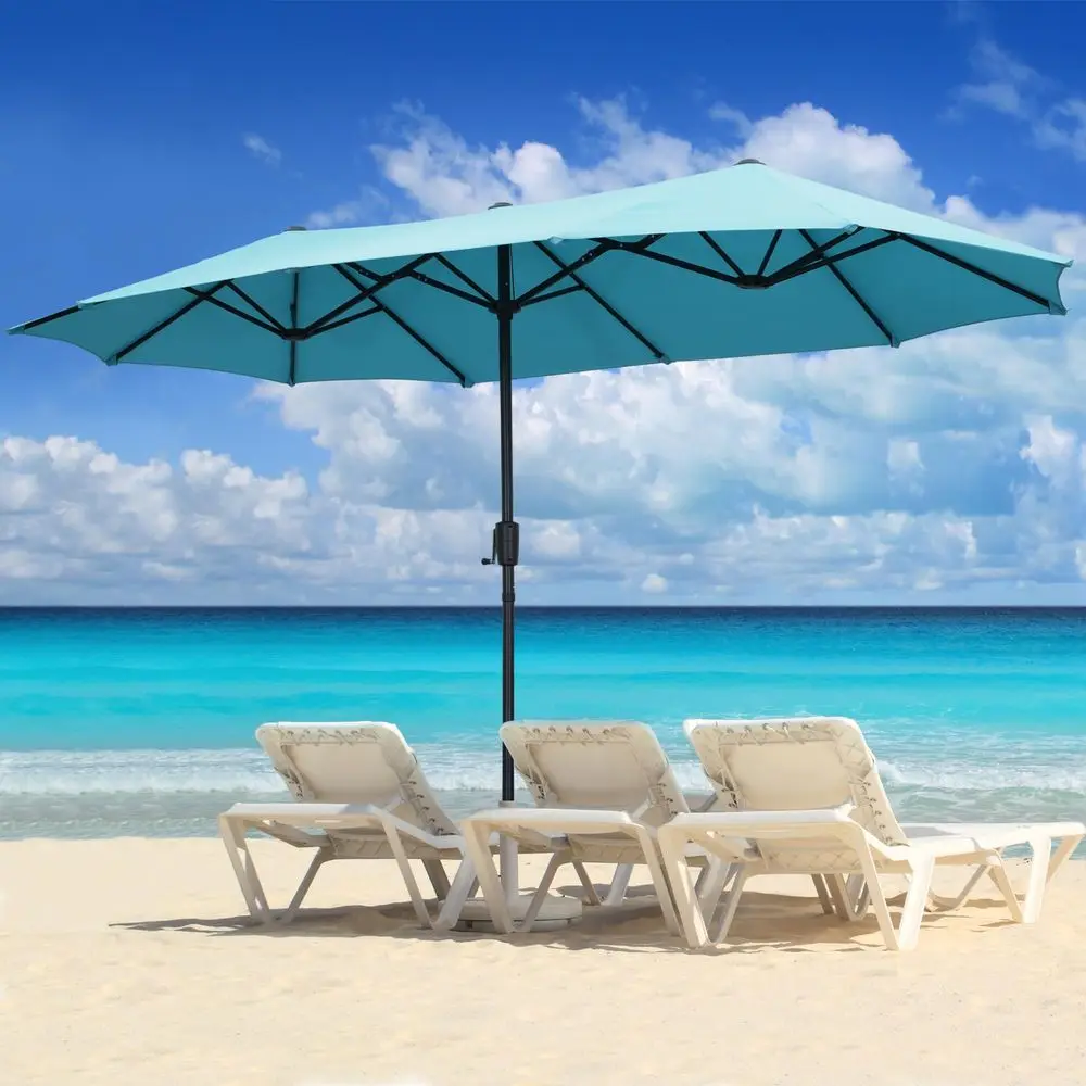 Large Patio Umbrella Outdoor DoubleSided Market Umbrella w Easy Crank for Yard, Poolside, Deck, Blue
Large Patio Umbrella Outdoor DoubleSided Market Umbrella w Easy Crank for Yard, Poolside, Deck, Blue
