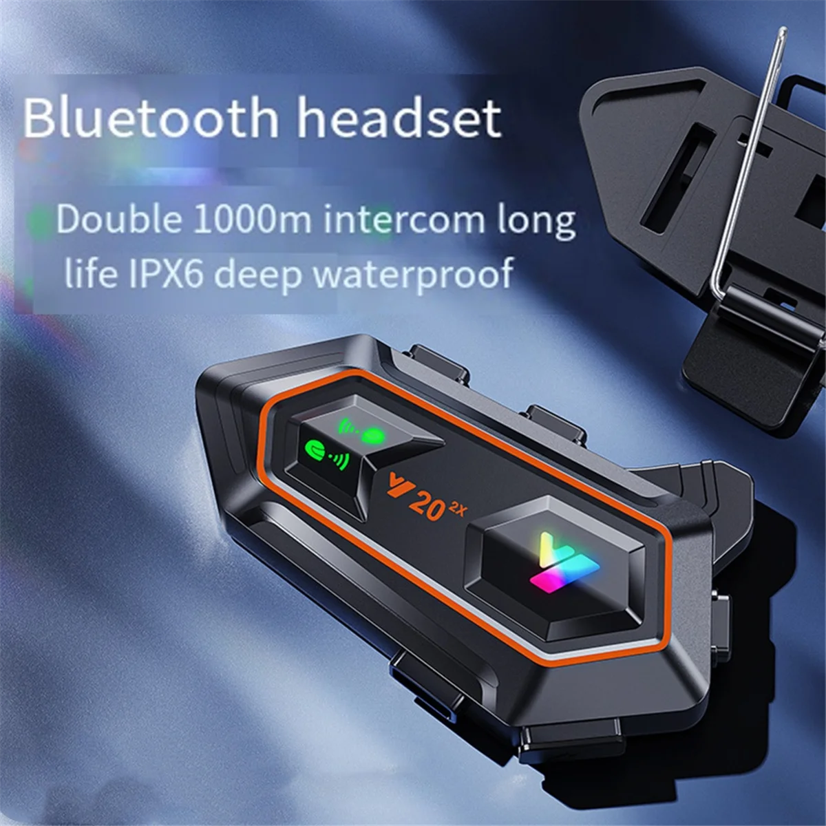 ABRI_Bluetooth 5.0 Motorcycle Helmet Headset Headphone Wireless Interphone Hands-Free Stereo RGB Colorful Lights Earphone
ABRI_Bluetooth 5.0 Motorcycle Helmet Headset Headphone Wireless Interphone Hands-Free Stereo RGB Colorful Lights Earphone