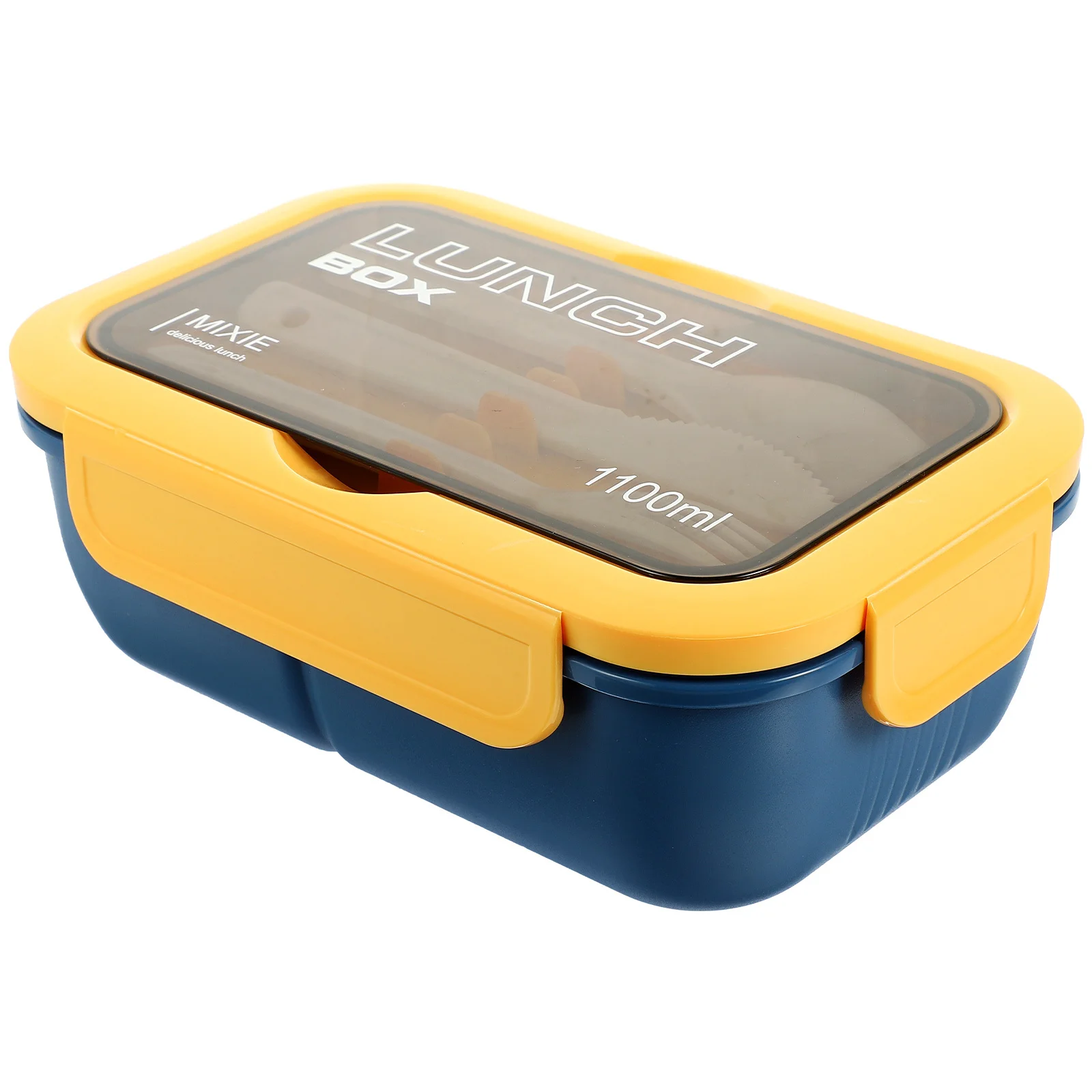 Convenient Bento Box Lidded Lunch Container Compartment Design Food Storage Microwavable Lightweight Easy Carry Students 
Convenient Bento Box Lidded Lunch Container Compartment Design Food Storage Microwavable Lightweight Easy Carry Students