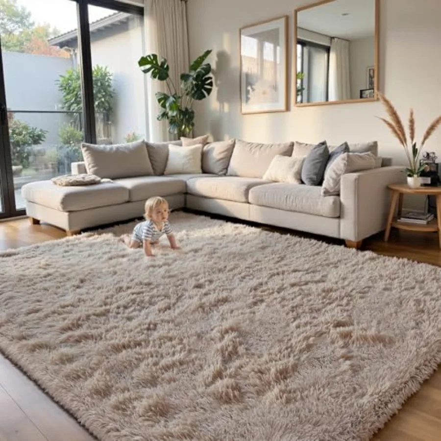 Living Room Bedroom Room Beige 8x10 Fluffy Shag Rug, Anti-Skid Rectangular Fuzzy Area Rug for Home Decor
Living Room Bedroom Room Beige 8x10 Fluffy Shag Rug, Anti-Skid Rectangular Fuzzy Area Rug for Home Decor