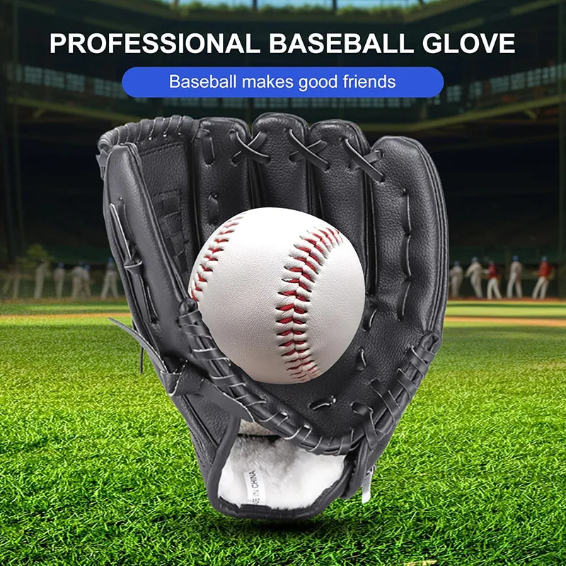 Baseball Glove for Adults & Youth 10.5-12.5 Inch Training Outfield Mitt Premium Synthetic Leather Baseball Softbal Glove
Baseball Glove for Adults & Youth 10.5-12.5 Inch Training Outfield Mitt Premium Synthetic Leather Baseball Softbal Glove