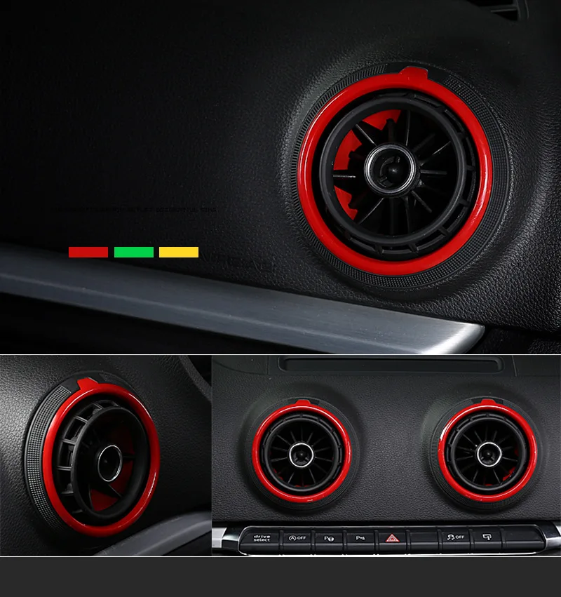 For Audi A3 S3 RS3 8V 2013-2015 air conditioning vent modification decorative cover
For Audi A3 S3 RS3 8V 2013-2015 air conditioning vent modification decorative cover