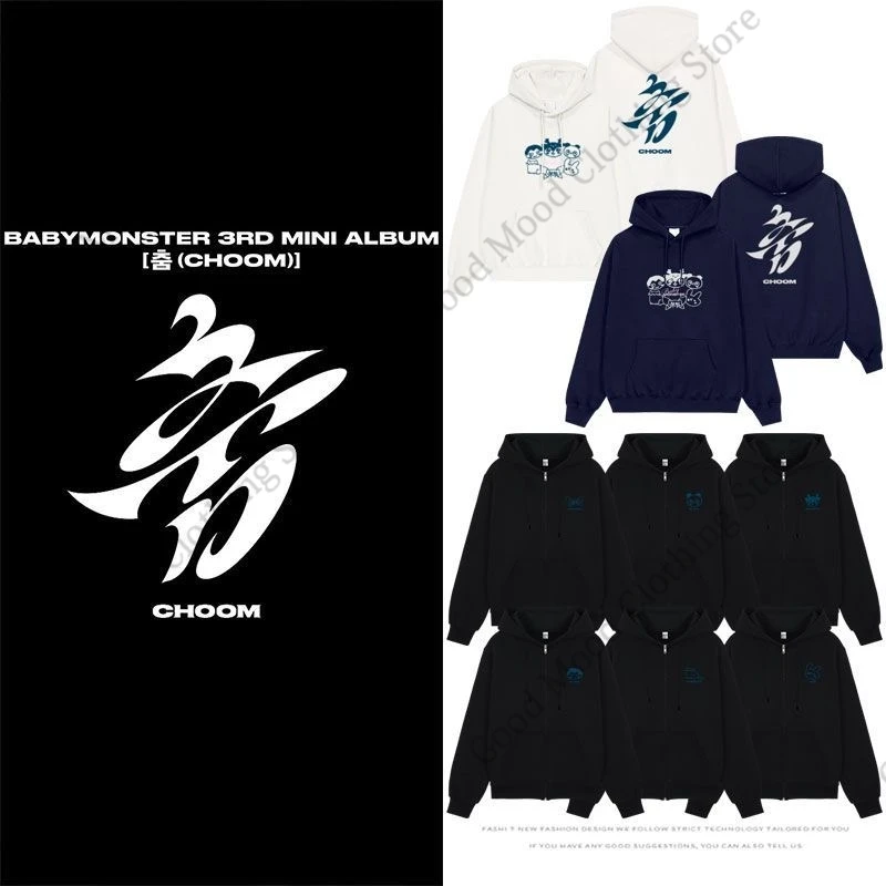BABYMONSTER Hoodies 3RD MINI ALBUM 춤 CHOOM Print Zipper Hoodie Coat Kpop Fans Fashion Women Men High Quality Cotton Sweatshirt
BABYMONSTER Hoodies 3RD MINI ALBUM 춤 CHOOM Print Zipper Hoodie Coat Kpop Fans Fashion Women Men High Quality Cotton Sweatshirt
