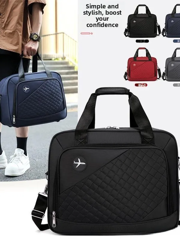 Durable Men's Short Trip Travel Bag Large Capacity Handheld Checkered Polyester Crossbody Bag for Business Trips Multi-Functi...
Durable Men's Short Trip Travel Bag Large Capacity Handheld Checkered Polyester Crossbody Bag for Business Trips Multi-Functi...