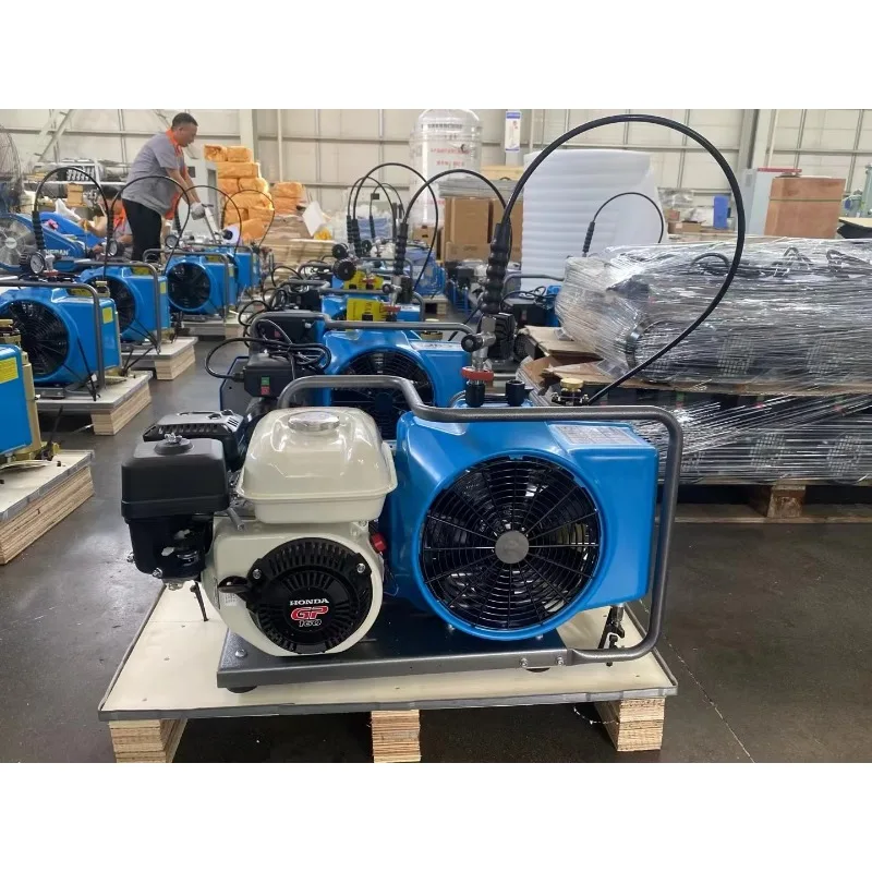 Portable high pressure electric or air compressor 100L 300bar 4500psi for scuba diving and firefighting
Portable high pressure electric or air compressor 100L 300bar 4500psi for scuba diving and firefighting