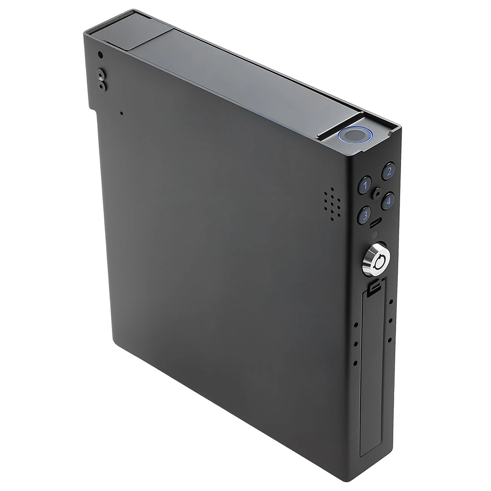 Tacticsl Small Handgun Safe With Fingerprint/Keypad/Key/App Slide-Away Gun Lock Box Biometric Pistol Safe For Nightstand Bedside
Tacticsl Small Handgun Safe With Fingerprint/Keypad/Key/App Slide-Away Gun Lock Box Biometric Pistol Safe For Nightstand Bedside