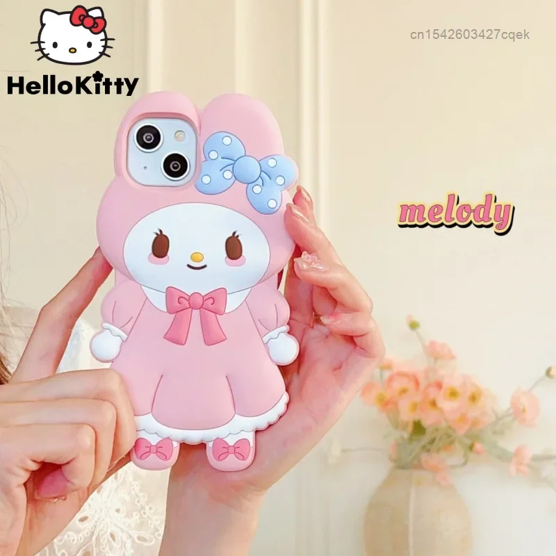 Sanrio Melody Silicone 3D Cartoon Cute Phone Case For IPhone 14 Pro Max Apple 12 13 11 15 Plus Korean Luxury Shockproof Cover
Sanrio Melody Silicone 3D Cartoon Cute Phone Case For IPhone 14 Pro Max Apple 12 13 11 15 Plus Korean Luxury Shockproof Cover