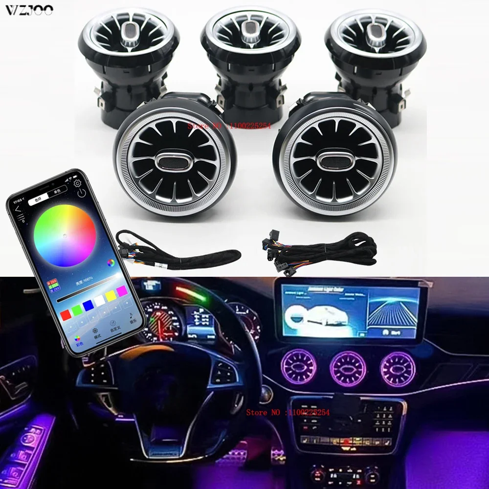 LED For Benz A/C/E/S/V/CLA/GLA/GLC W176 W205 W213 W222 W447 W117 W156 X253 Bluetooth APP Nozzle Ambient Light Air Vent Turbine
LED For Benz A/C/E/S/V/CLA/GLA/GLC W176 W205 W213 W222 W447 W117 W156 X253 Bluetooth APP Nozzle Ambient Light Air Vent Turbine