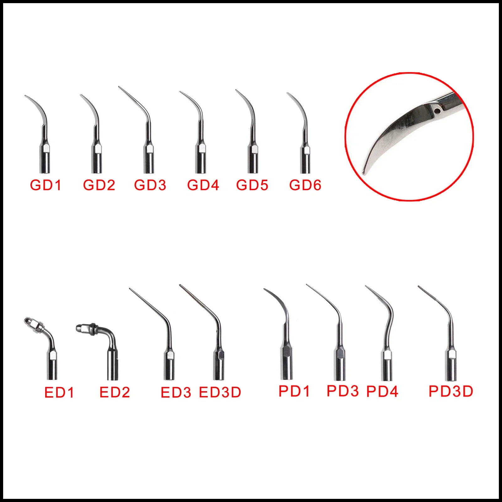 5pcs Dental Perio Endo Scaler Scaling Tips Fit DTE SATELEC Scaler Handpiece
5pcs Dental Perio Endo Scaler Scaling Tips Fit DTE SATELEC Scaler Handpiece