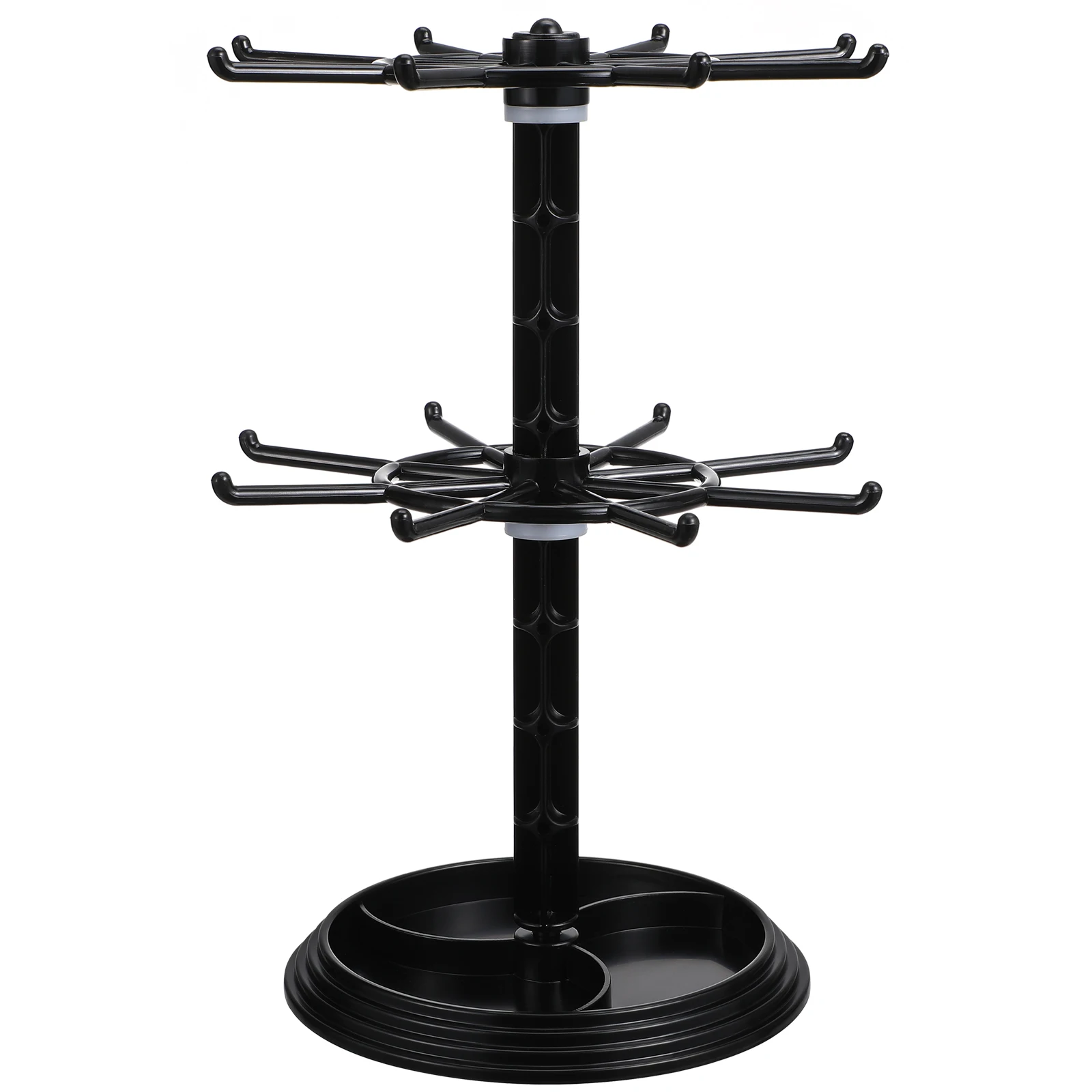 Necklace Holder Jewelry Stand Rotating Rack Storage Display Black Color 2 Layers Desktop Organizer Small Accessories
Necklace Holder Jewelry Stand Rotating Rack Storage Display Black Color 2 Layers Desktop Organizer Small Accessories