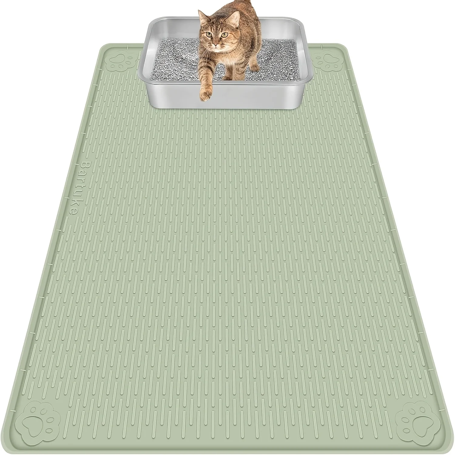 Bartuke Extra Large Silicone Cat Litter Mat Suitable for Scatter Control, Soft Paw-Friendly Litter Trapping Mat, Easy-Clean for Large Litter Boxes, Suitable for Kitty Paws and Hygiene JUYHGV
Bartuke Extra Large Silicone Cat Litter Mat Suitable for Scatter Control, Soft Paw-Friendly Litter Trapping Mat, Easy-Clean for Large Litter Boxes, Suitable for Kitty Paws and Hygiene JUYHGV