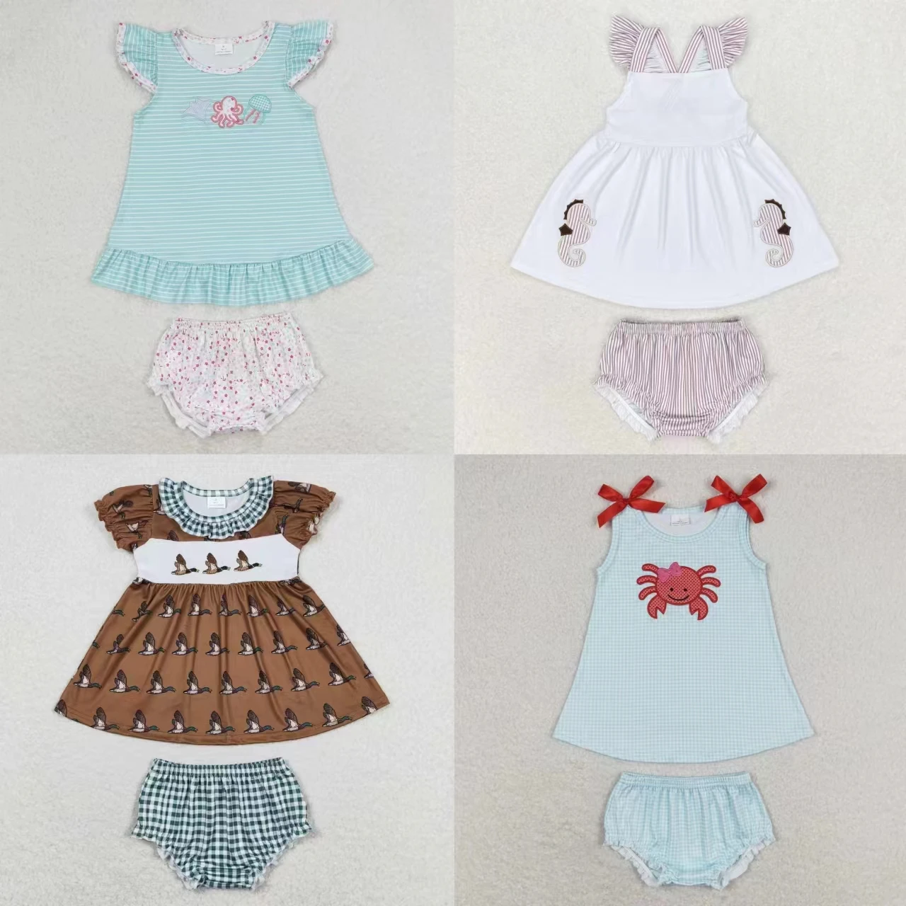 Wholesale Kids Baby Girl Summer Outfit Children Short Sleeves Embroidery Animals Tops Shorts Infant Toddler Two Pieces Sets
Wholesale Kids Baby Girl Summer Outfit Children Short Sleeves Embroidery Animals Tops Shorts Infant Toddler Two Pieces Sets