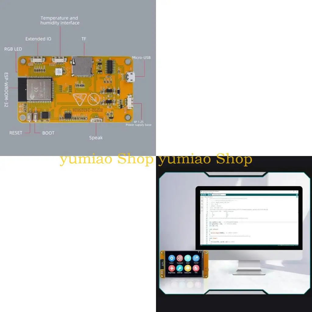 587B ESP32 Development Board 2.8in TFT Screen ResistorTP One-key Automatic Download
587B ESP32 Development Board 2.8in TFT Screen ResistorTP One-key Automatic Download