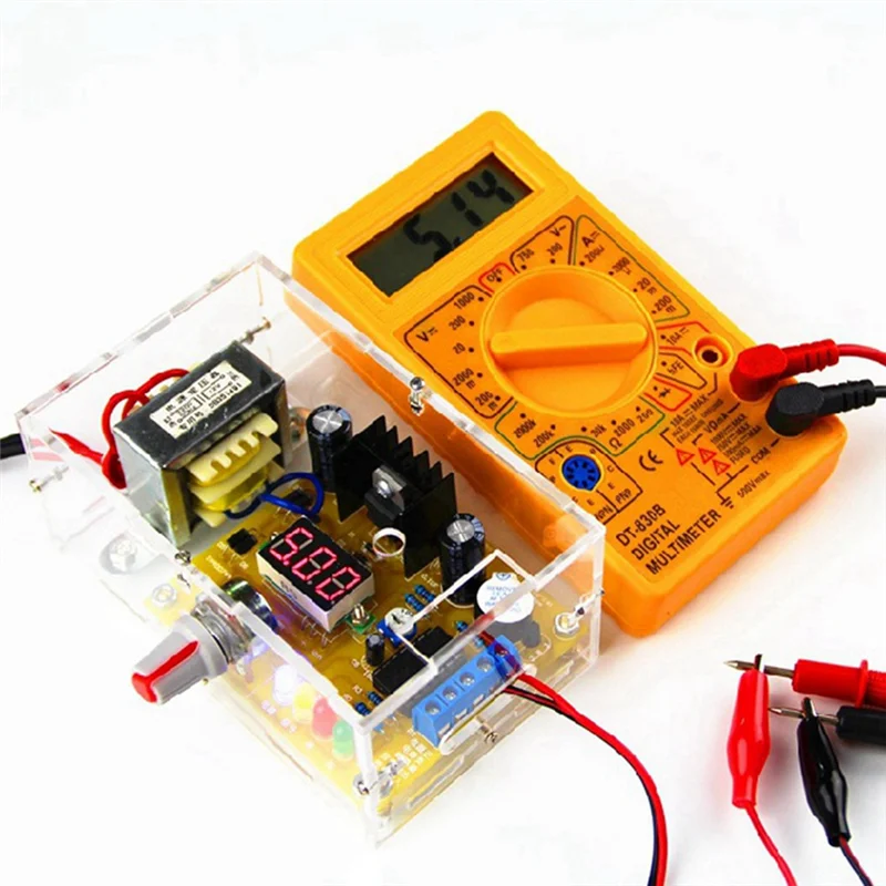 Classy-LM317 Adjustable Voltage Regulated Power Supply DIY Kit AC 220V Stabilized Power Supply Laboratory EU Plug
Classy-LM317 Adjustable Voltage Regulated Power Supply DIY Kit AC 220V Stabilized Power Supply Laboratory EU Plug
