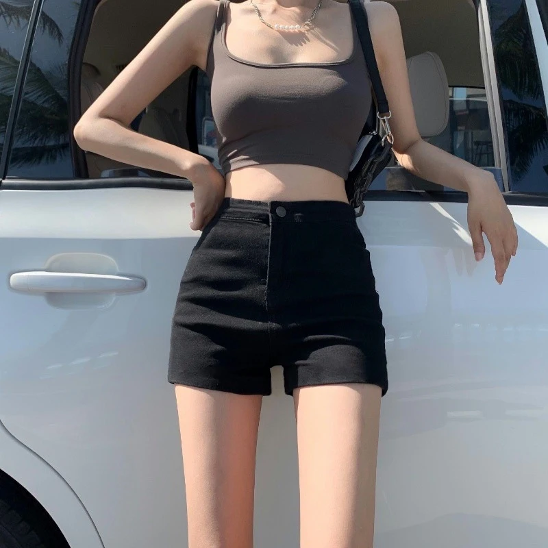 Women's Short Jeans Black High Waist Stretch Slim Sexy womens outfit For Street Party Beach Spring Summer Daily Outerwear
Women's Short Jeans Black High Waist Stretch Slim Sexy womens outfit For Street Party Beach Spring Summer Daily Outerwear
