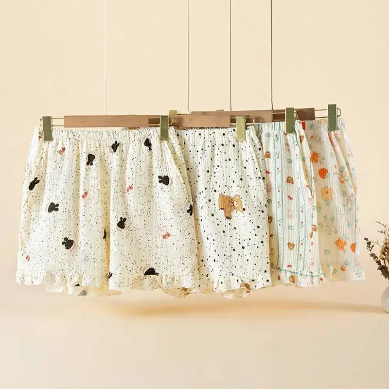 Summer Cotton Fashionable Printing Women's Short Sleeping Pants Thin Comfortable And Breathable Homewear Sweet Shorts
Summer Cotton Fashionable Printing Women's Short Sleeping Pants Thin Comfortable And Breathable Homewear Sweet Shorts