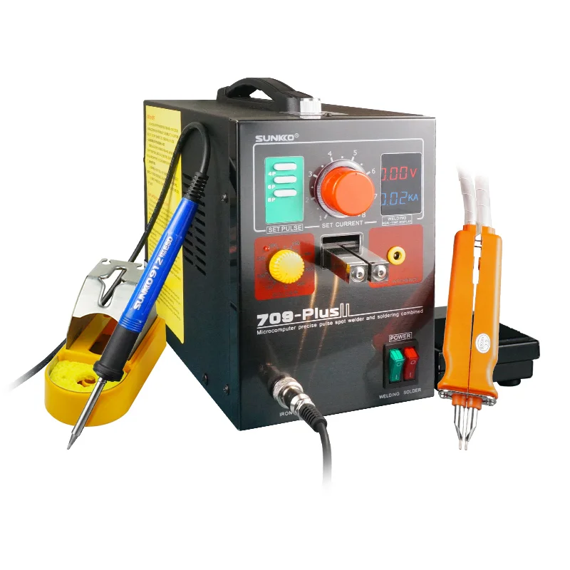 Professional 4.3KW Spot Welder 709 Plus for Lithium Battery, 0.05-0.35mm Metal, 220V/110V, 1200A Max 
Professional 4.3KW Spot Welder 709 Plus for Lithium Battery, 0.05-0.35mm Metal, 220V/110V, 1200A Max