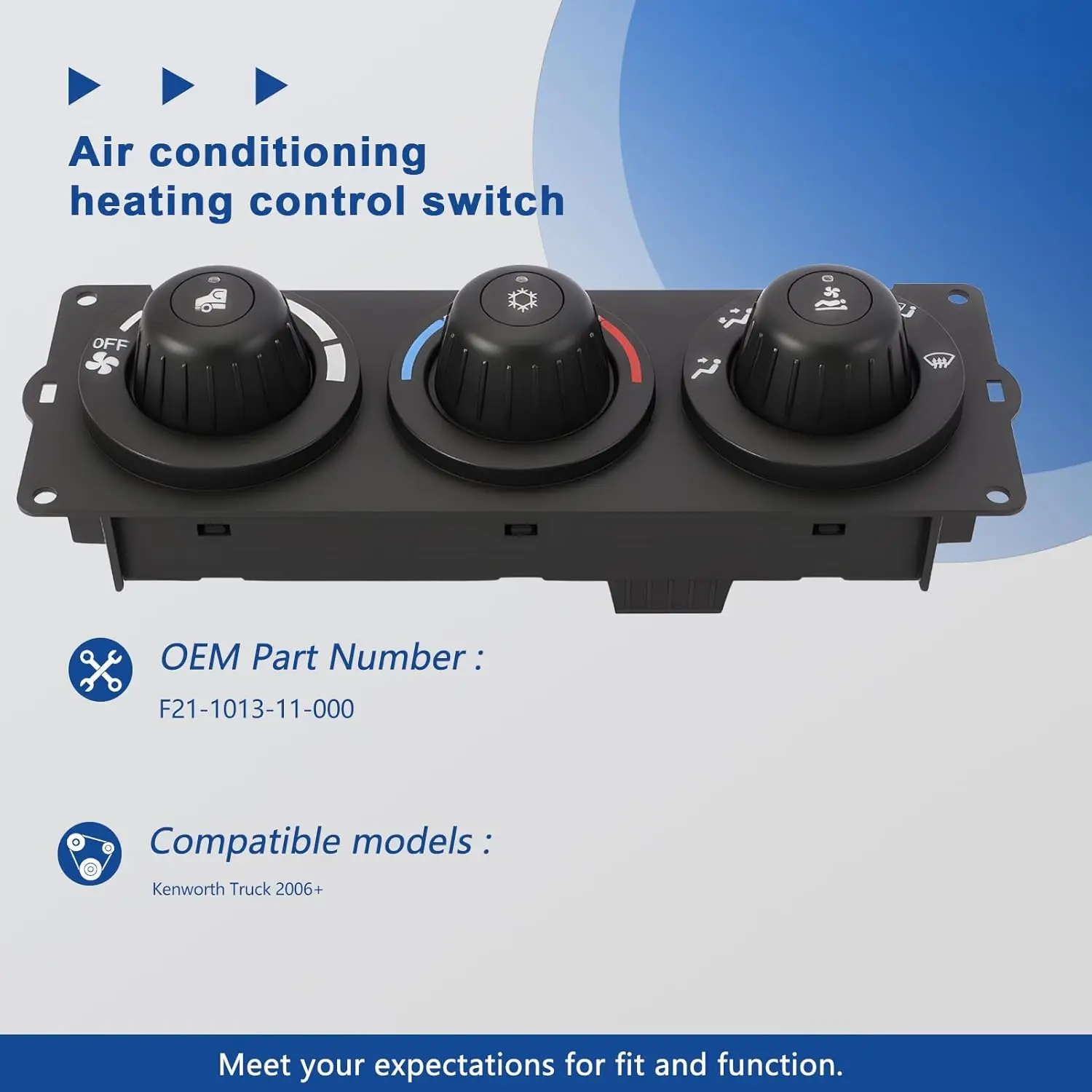 Air Condition Control Panel Heater For Kenworth 2006+ T660 HV AC Temperature Climate Control Module Panel Unit F21-1013-11-000
Air Condition Control Panel Heater For Kenworth 2006+ T660 HV AC Temperature Climate Control Module Panel Unit F21-1013-11-000