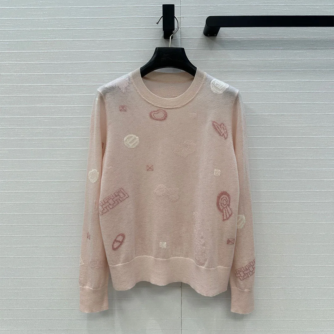 Cartoon Jacquard Bow Pattern Luxury 100% Cashmere Soft Pullover Women's Knitwear O-neck Long Sleeve Casual Vintage Knit Sweater
Cartoon Jacquard Bow Pattern Luxury 100% Cashmere Soft Pullover Women's Knitwear O-neck Long Sleeve Casual Vintage Knit Sweater