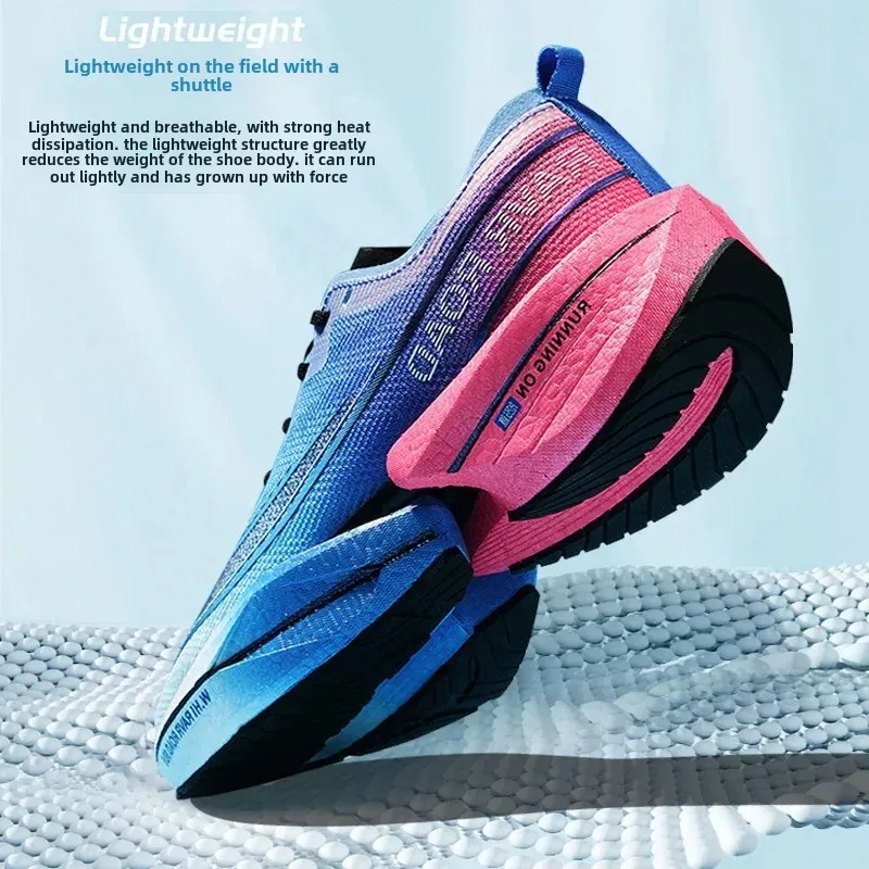 Professional Lightweight Running Men And Women Sports Shoes With Carbon Board For Marathon Races In The Summer
Professional Lightweight Running Men And Women Sports Shoes With Carbon Board For Marathon Races In The Summer