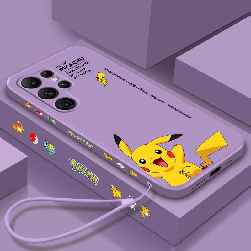 P-Pokemons Pikachus Mewtwos For Samsung Galaxy S25 S24 S23 S22 S21 S20 Ultra Plus FE 5G Liquid Left Rope Phone Case Cover
P-Pokemons Pikachus Mewtwos For Samsung Galaxy S25 S24 S23 S22 S21 S20 Ultra Plus FE 5G Liquid Left Rope Phone Case Cover