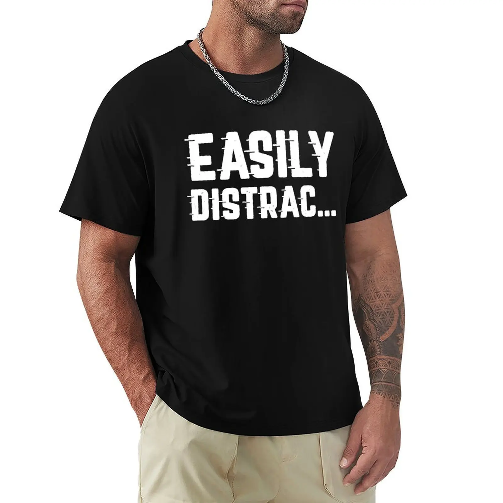 Easily Distrac T-Shirt valentines boutique clothes topping custom shirt Men's t shirts
Easily Distrac T-Shirt valentines boutique clothes topping custom shirt Men's t shirts
